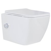 Унитаз подвесной Roxen Cube Bidet 530135-01X Rimless Soft Close с функцией биде