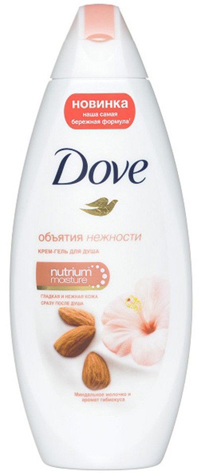 

Dove Крем-гель для душа Миндальное молочко с ароматом гибискуса (225 мл)