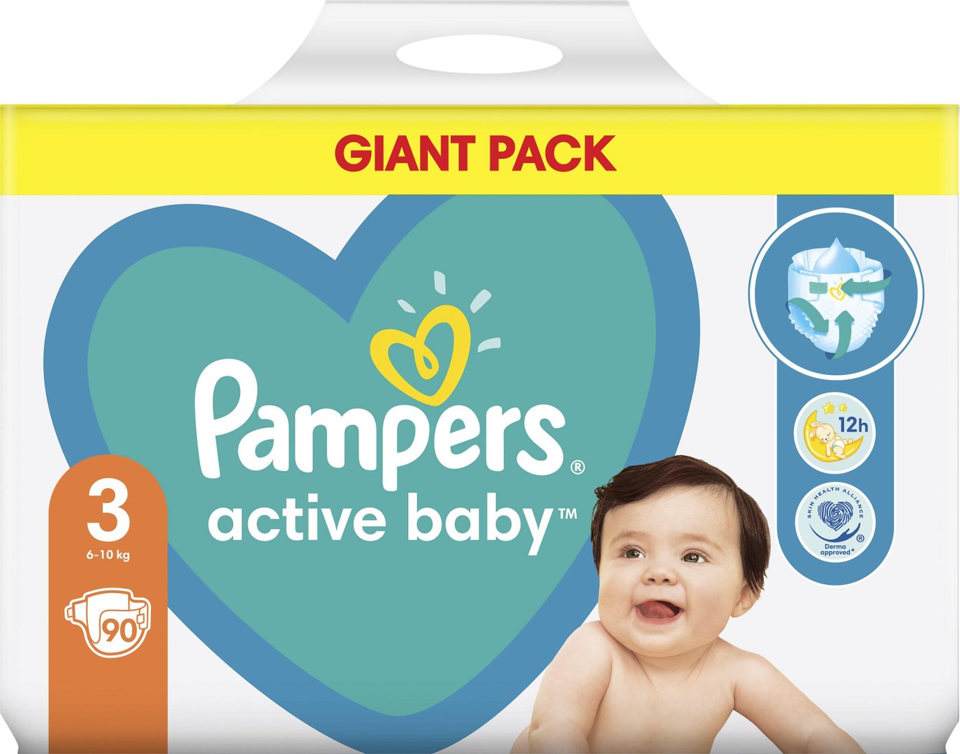 

Подгузники Pampers Active Baby Giant Pack S3 6-10 кг (90 шт)