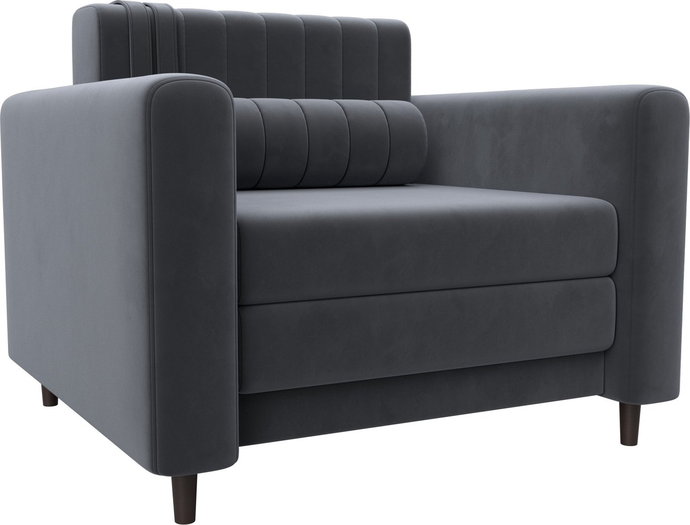 

Кресло-кровать Лига диванов Лига-070 132559 (велюр Seven 17 серый)