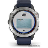 Умные часы Garmin Quatix 6 (серый/синий)