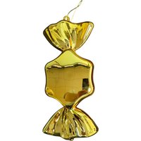 Елочная игрушка GreenTerra Конфета Карамель 30см 202517А (золото)