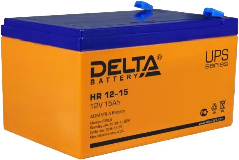 

Аккумулятор для ИБП Delta HR 12-15 (12В/15 А·ч)