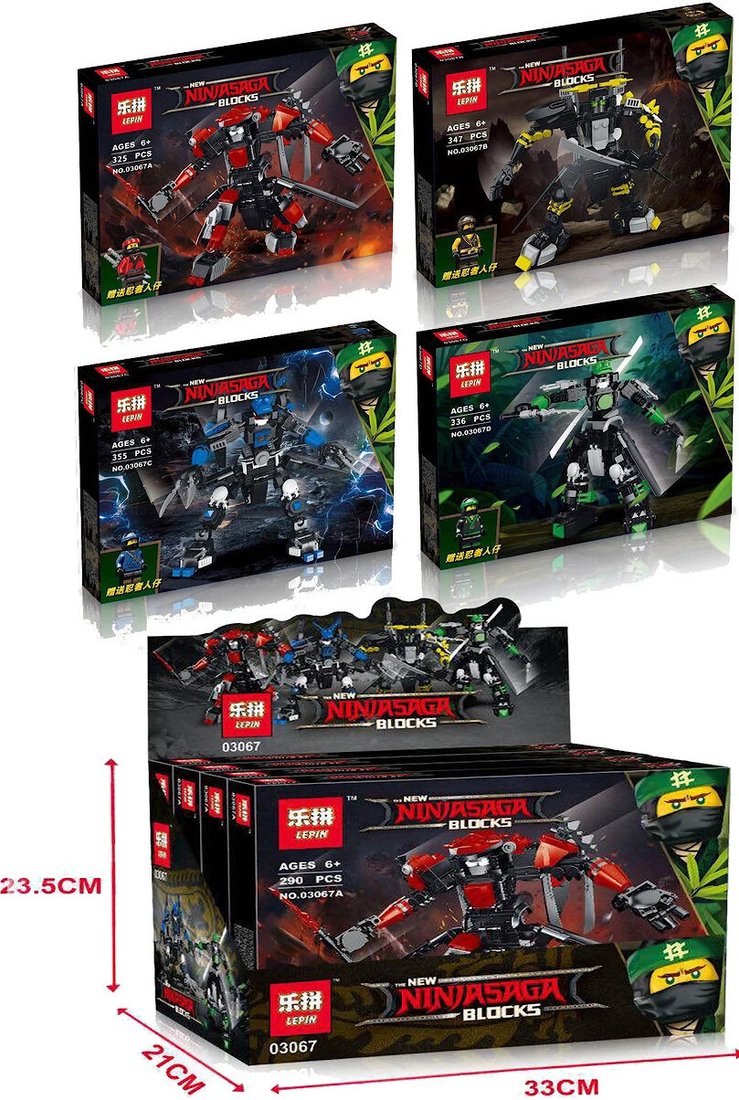 Конструктор Lepin НиндзяГО 4-в-1 03067AD