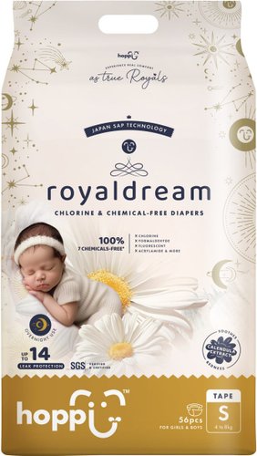 Подгузники Hoppi RoyalDream S 4-8кг HB-040-S (56шт)