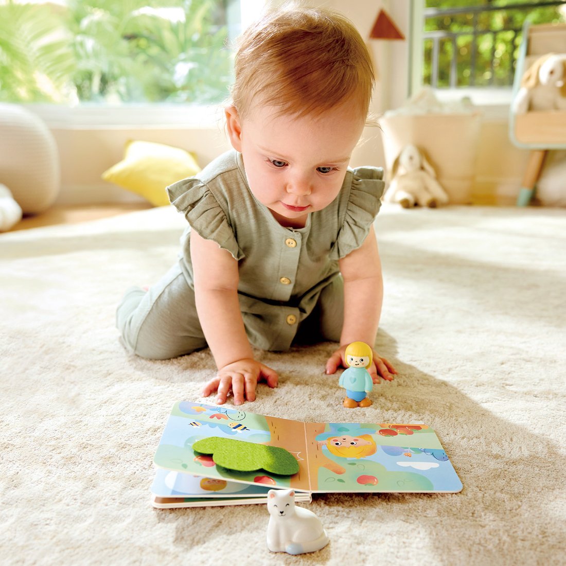 

Развивающая игра Hape Девочка и кошка E3430_HP