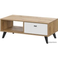 Журнальный столик SV-Мебель Милан 00-00108379 (дуб золотой/белый матовый)