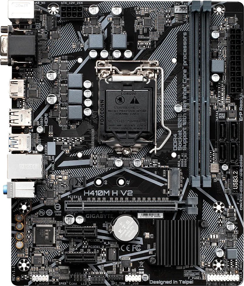 Материнская плата Gigabyte H410M H V2 (rev. 1.9)