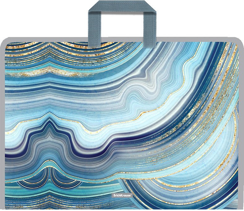 

Папка для бумаг Erich Krause Marble Kyanite с ручками 52854
