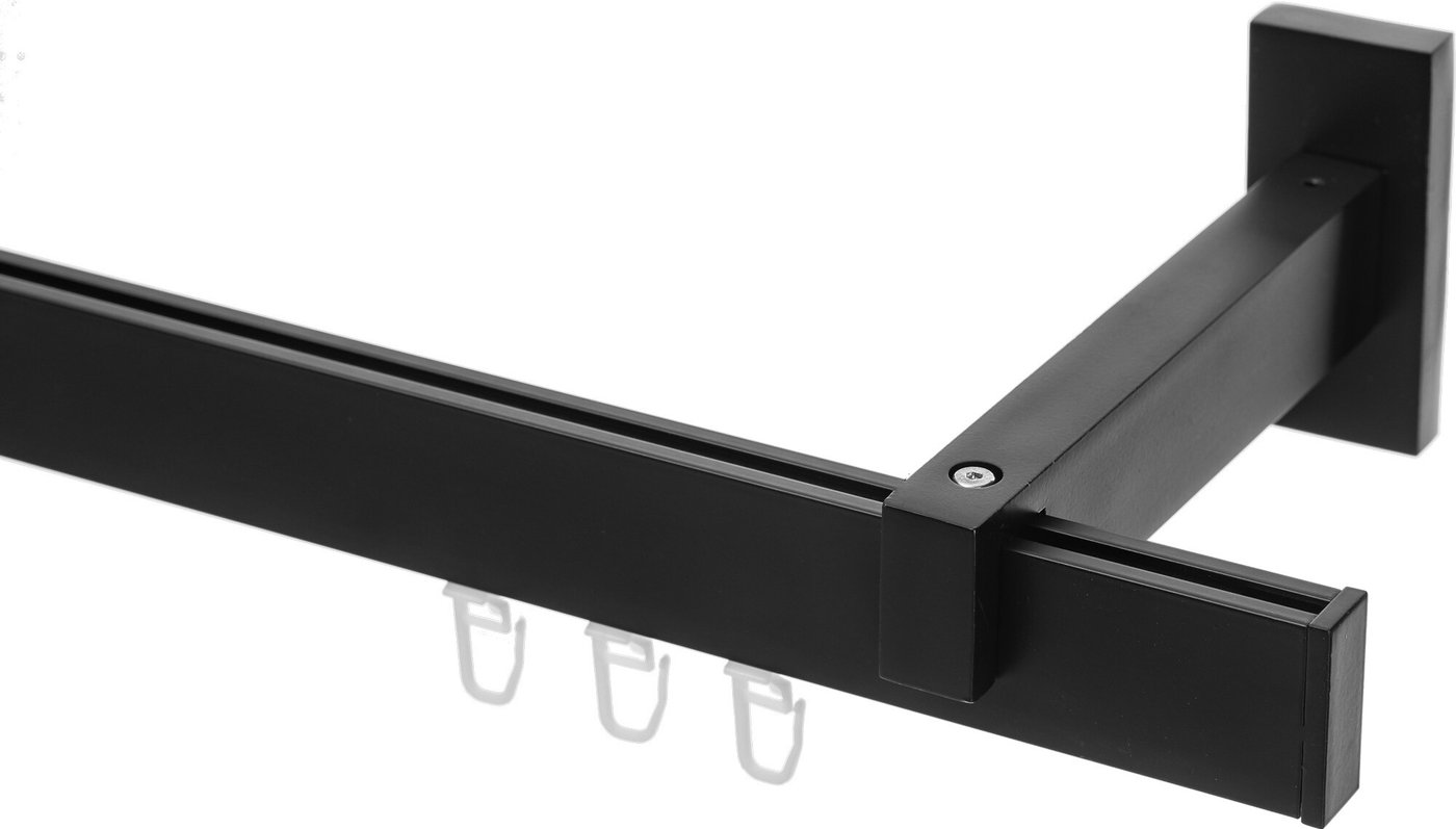 

Карниз для штор Sundays Home Флэт Лайн Изи одинарный (заглушка черный матовый 1.6 м)