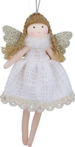 

Подвеска Gisela Graham Baby's First Christmas Фея в кружевном платье 17286_2