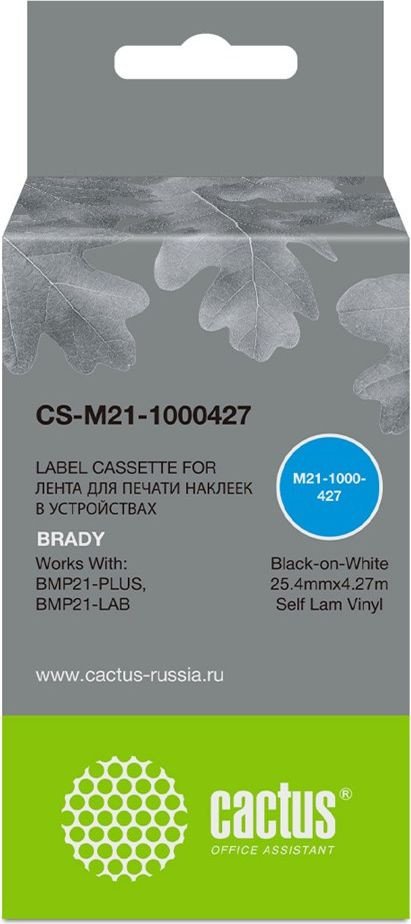 

Картридж CACTUS CS-M21-1000427 (аналог Brady M21-1000427)
