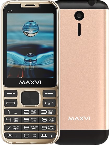 

Телефон Maxvi X10 (золотистый)