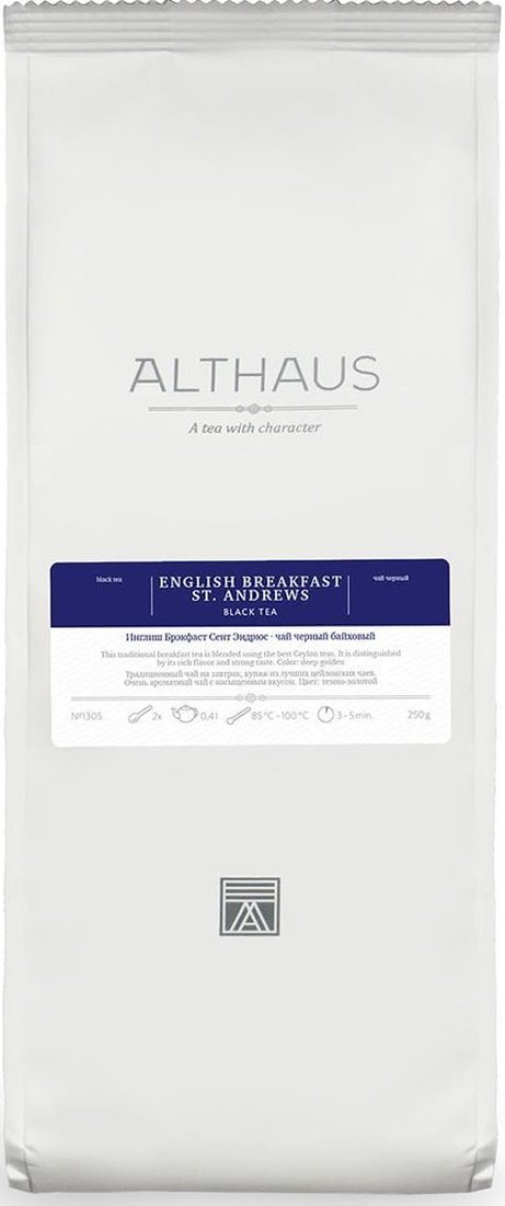 

Черный чай Althaus Инглиш Брекфаст Сент Эндрюс 250 гр