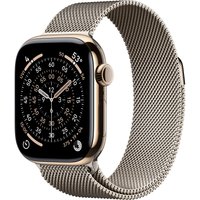Умные часы Apple Watch Series 11 LTE 42 мм (титановый корпус, золотистый/природный, миланская петля)