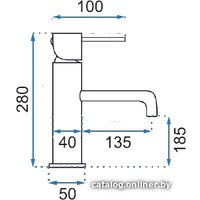 Смеситель Rea Lungo REA-B4104 (хром)