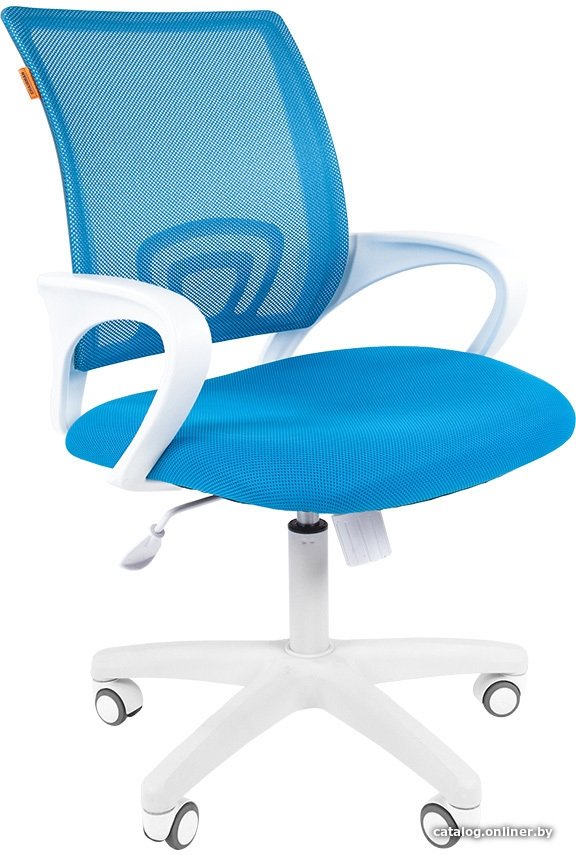Офисное кресло CHAIRMAN 696 white (голубой)