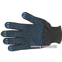Текстильные перчатки Kronex ПВХ точка 7.5 класс PER-0029