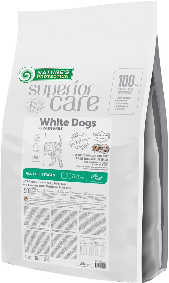 

Сухой корм для собак Nature's Protection SC White Dogs Insect Meat NPSC47601 10 кг