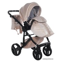 Универсальная коляска Junama Clermont (2 в 1, бежевый/рама черная)