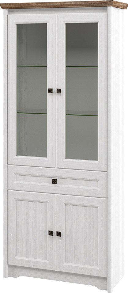 

Шкаф-витрина Elva Вилла NEM07HS-2D2V1S-900/380/2090 (04) (белый/дуб стирлинг)