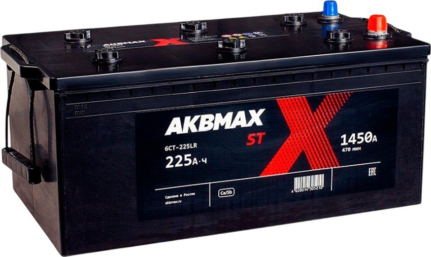

Автомобильный аккумулятор AKBMAX ST евро (225 А·ч)