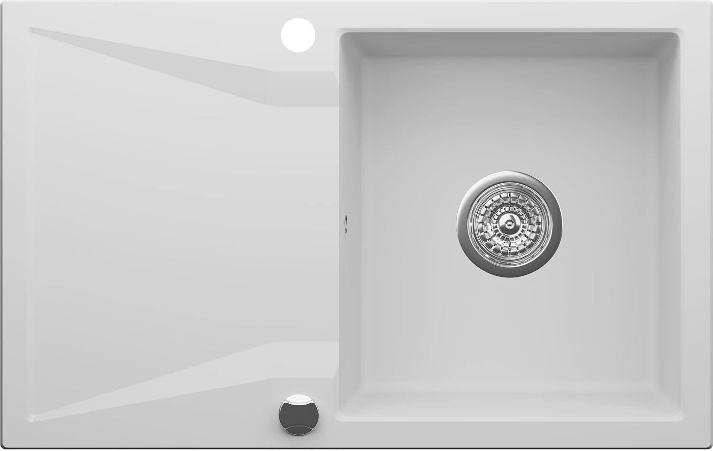 Кухонная мойка Kernau KGS J 5079 1B1D Pure White