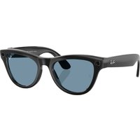 Умные очки Ray-Ban Meta Skyler RW4010 (черный глянцевый/синий)