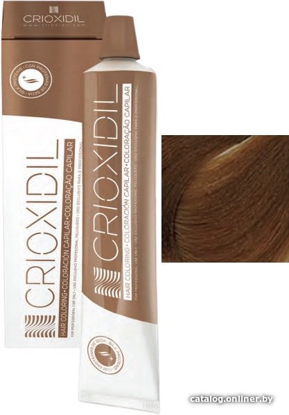 Крем-краска для волос Crioxidil Silk Color 7tc средне-русый