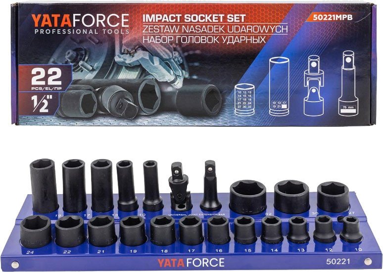 Набор головок слесарных Yataforce YF-50221MPB (57680)
