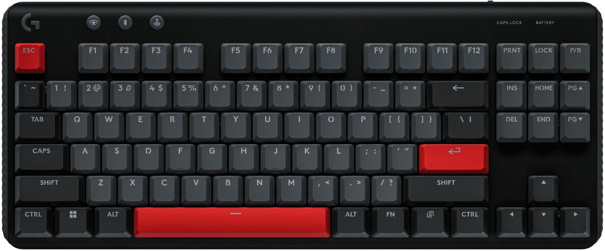 Клавиатура Logitech G517 Lightspeed TKL 920-013129 (черный, нет кириллицы)