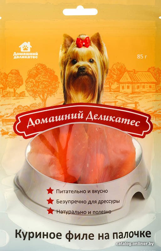 Лакомство для собак Домашний деликатес Куриное филе на палочке 85 г