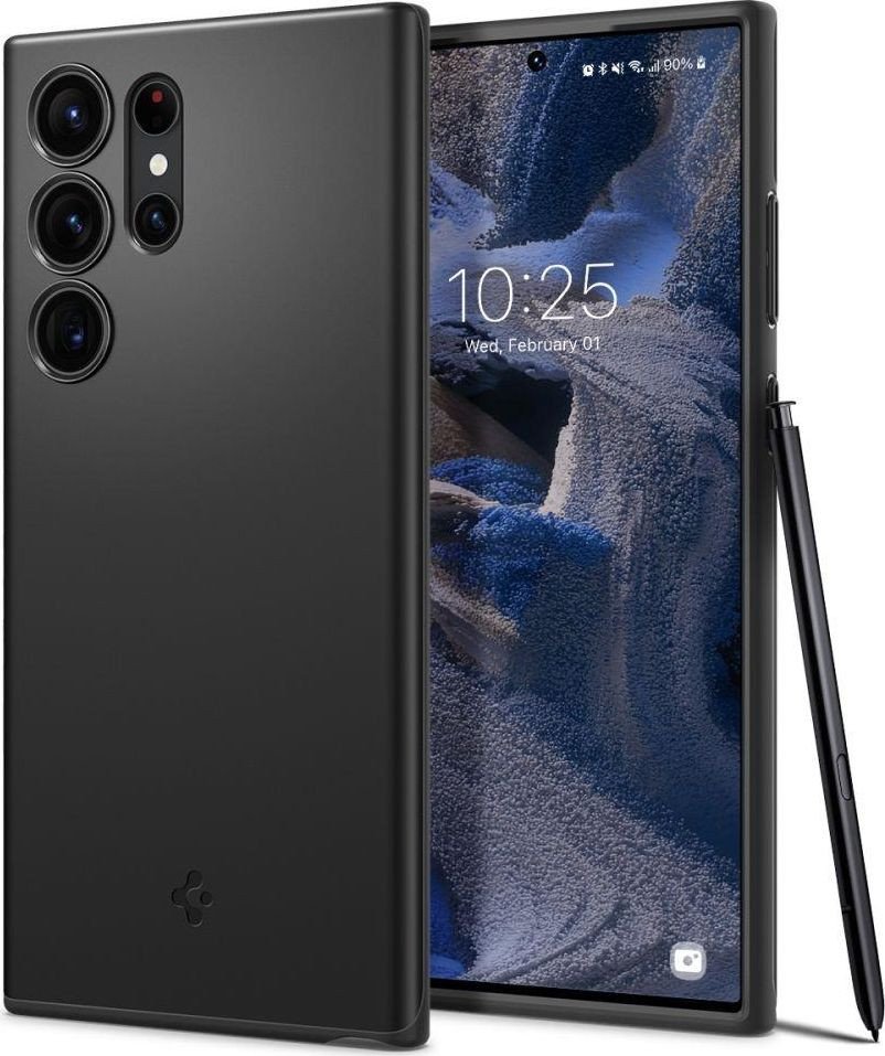 

Чехол для телефона Spigen Thin Fit для Galaxy S23 Ultra ACS05609 (черный)