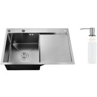 Кухонная мойка РМС MRK-7851BL-L (с дозатором)