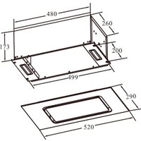 Кухонная вытяжка Weissgauff Intense 600 Touch Black Glass