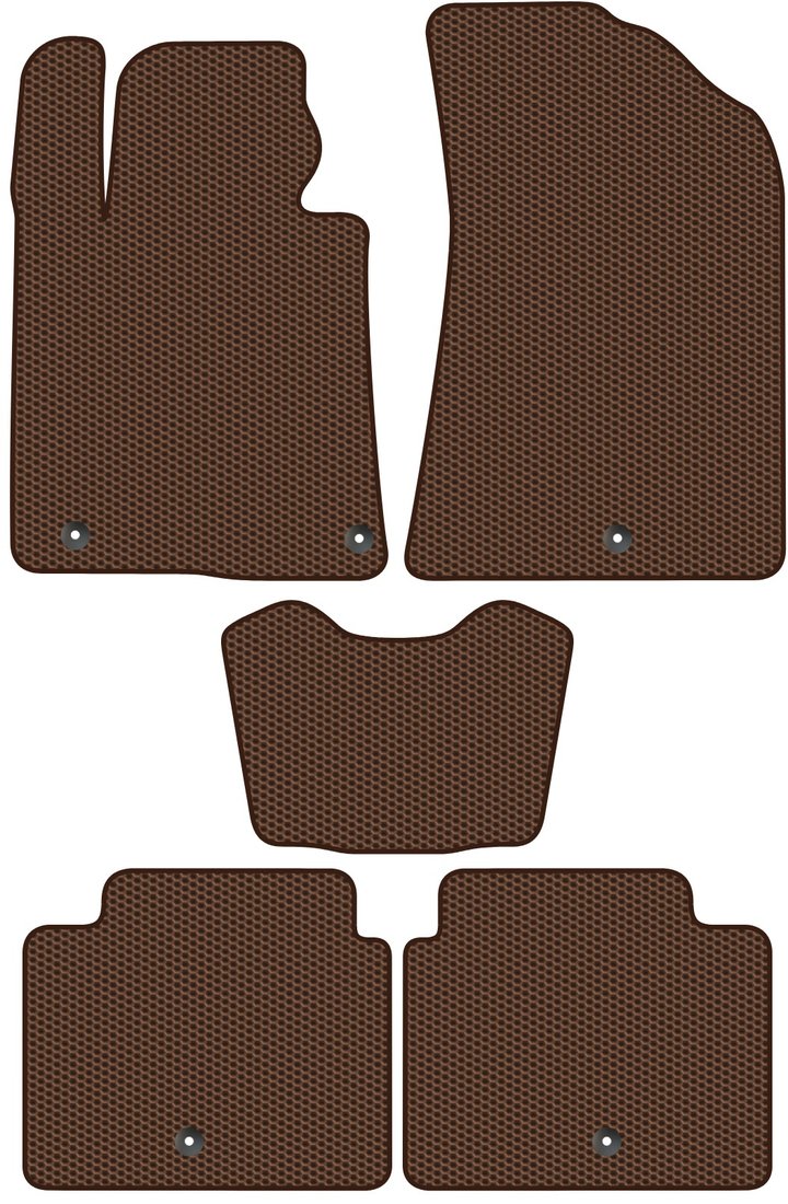 

Комплект ковриков для авто Alicosta Kia K8 I (седан / GL3) 2021 - Н.В. (коричневый, сота)