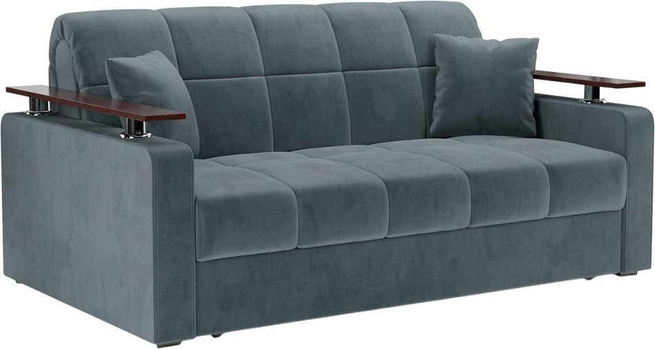 

Диван Мебель-АРС Аккордеон Бакли НПБ 120x200 (велюр серо-синий HB-178/26)