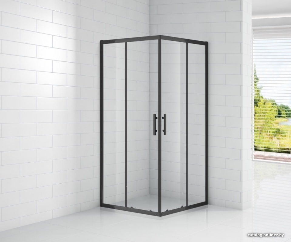 Душевой уголок Cezares Eco-O-A-2-90-C-Nero