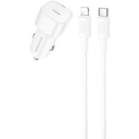 Автомобильное зарядное Borofone BZ34A Lightning (белый)