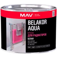 Краска MAV Belakor Aqua для радиаторов 0.5 л (белый полуматовый)