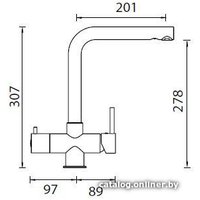 Смеситель Schock Plutos-D Cristalite (хром/оникс)