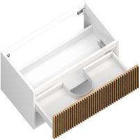  ЗОВ Тумба с умывальником Кито-2 100 (белый/тростник) в Бресте