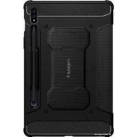 Чехол для планшета Spigen Rugged Armor Pro для Galaxy Tab S8/Tab S7 (черный)