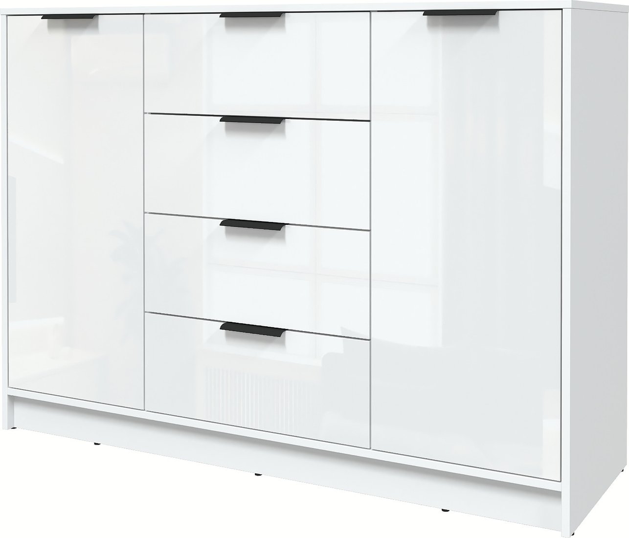 

Тумба Интерлиния Концепт КТ-Т140 Глосс (белый платинум/белый глянец)