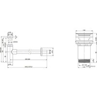 Сифон Wellsee Drainage System 182119004 (сифон, выпуск, хром)