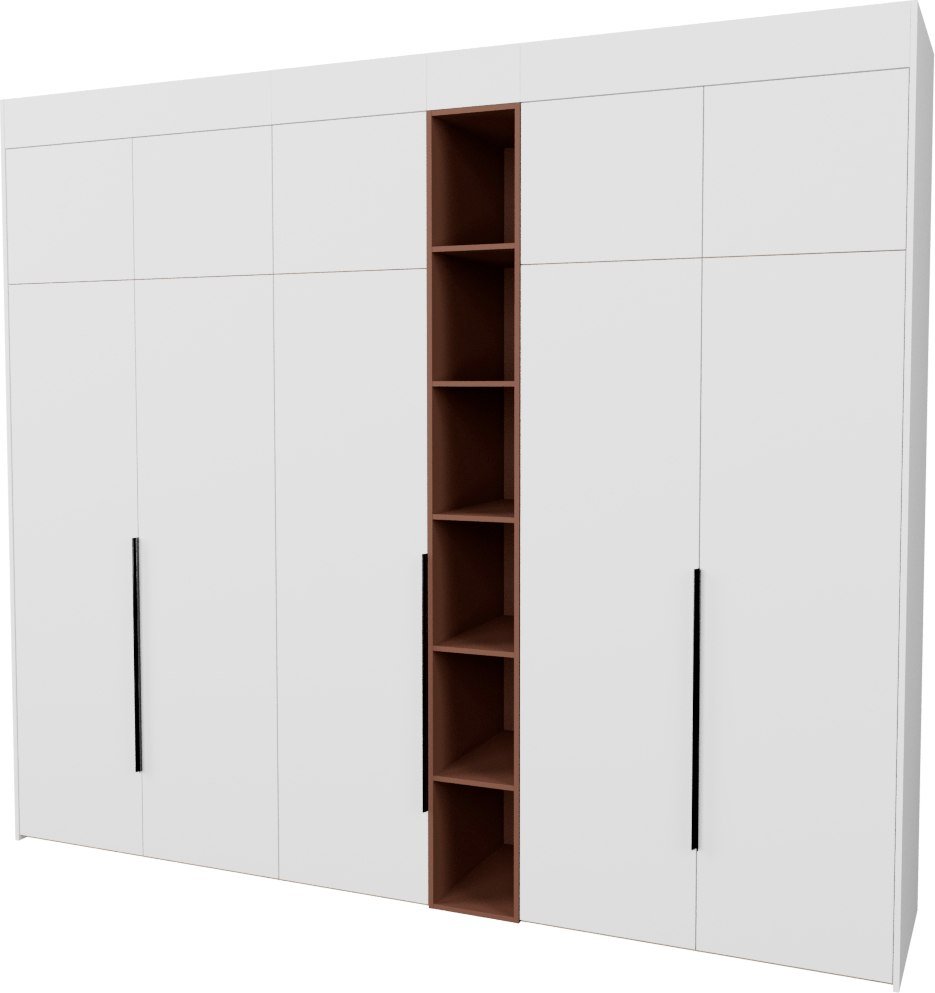 

Шкаф распашной Рэйгрупп Рэй S257-В13-3-EBL В13-3 (дуб элисон/белый премиум/античная латунь)