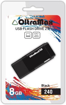 

USB Flash OltraMax 240 8GB (черный) [OM-8GB-240-Black]