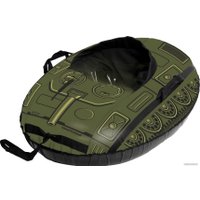 Тюбинг Тяни-Толкай Машинка Comfort со спинкой (танк, Кабат)