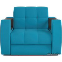 Кресло-кровать Мебель-АРС Барон №3 (рогожка, синий)