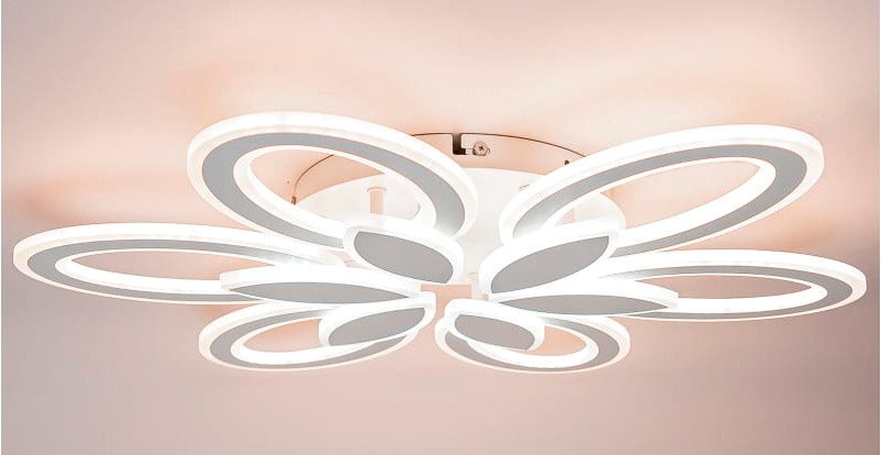 

Припотолочная люстра Glanzen LED-0120-CAMELIA-white